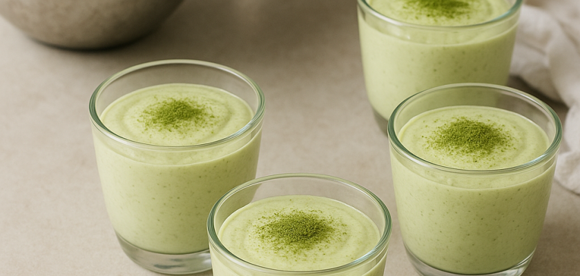 Matcha Mousse Delights on Countertop