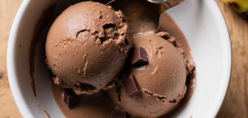 Four-Ingredient Chocolate Banana Ice Cream
