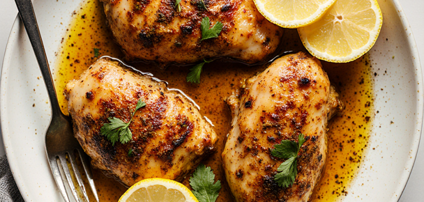 Four-Ingredient Moroccan Broiled Chicken