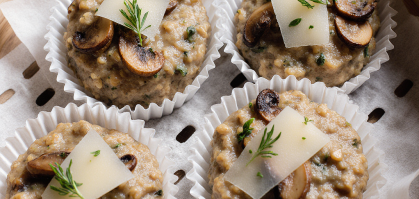 Four-Ingredient Savory Steamed Oat Cakes