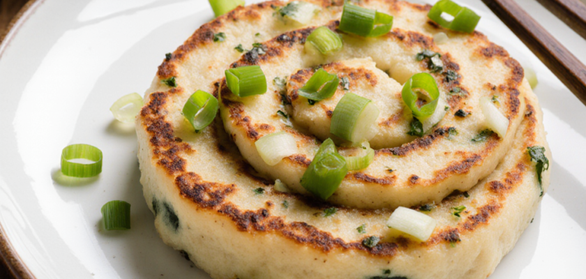 Four-Ingredient Scallion Pancakes
