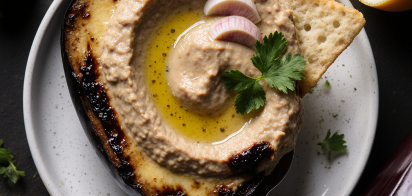 Four-Ingredient Smoked Eggplant Hummus