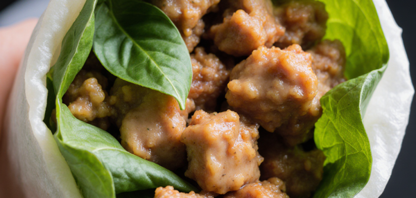 Four-Ingredient Thai Basil Chicken Rolls