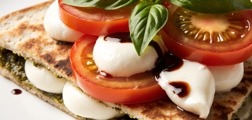 Four-Ingredient Caprese Quesadilla