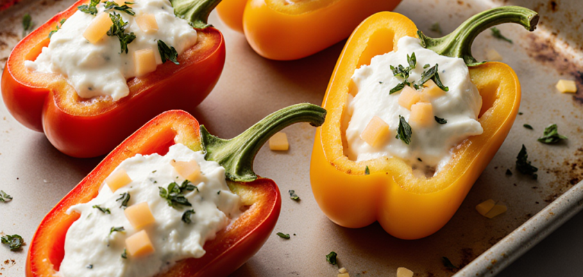 Four-Ingredient Cheese-Stuffed Peppers