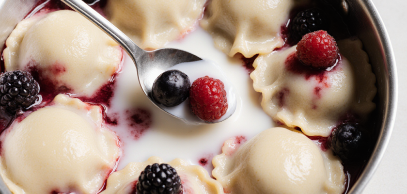 Four-Ingredient German Berry Dampfnudeln