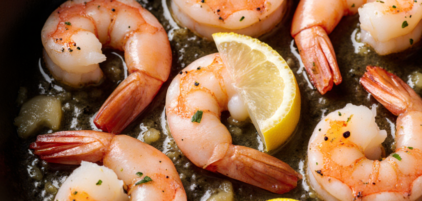 Four-Ingredient Lemon Garlic Butter Shrimp