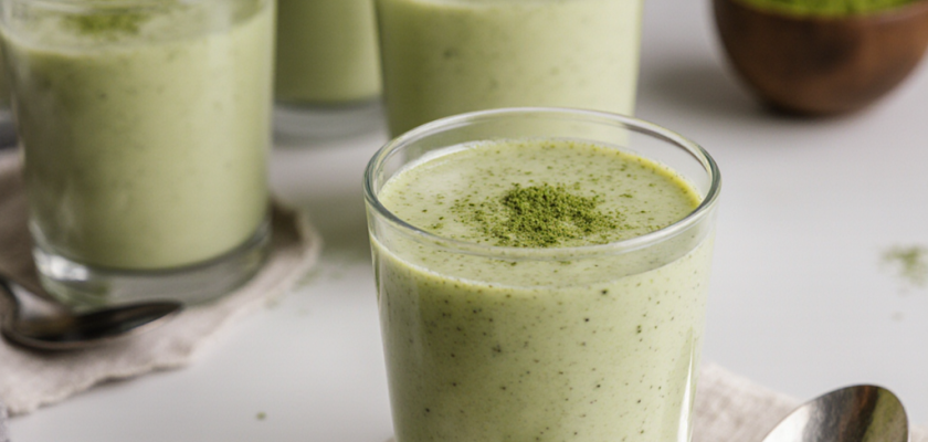 Four-Ingredient Matcha Coconut Custard