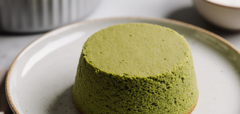 Four-Ingredient Matcha Steamed Cake