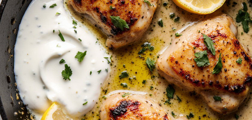 Four-Ingredient Mediterranean Lemon Chicken
