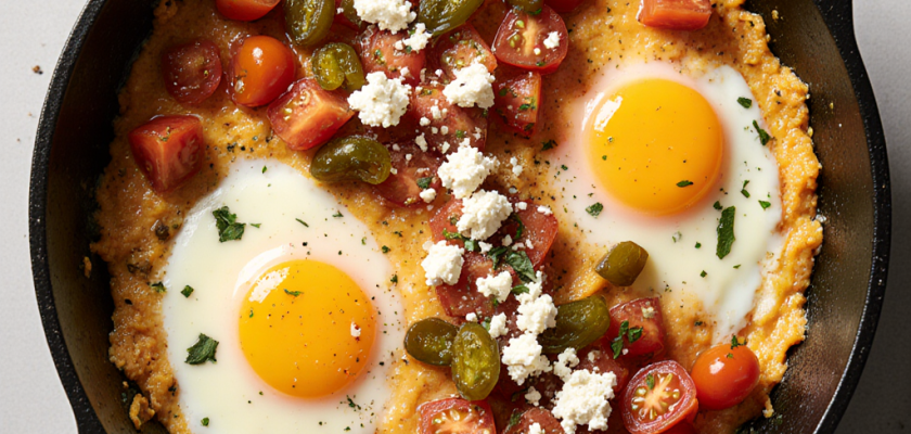 Four-Ingredient Menemen with Pickled Peppers
