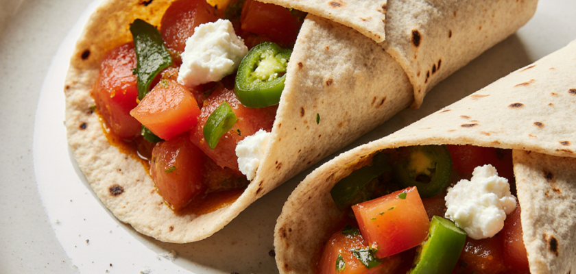 Four-Ingredient Menemen Wraps