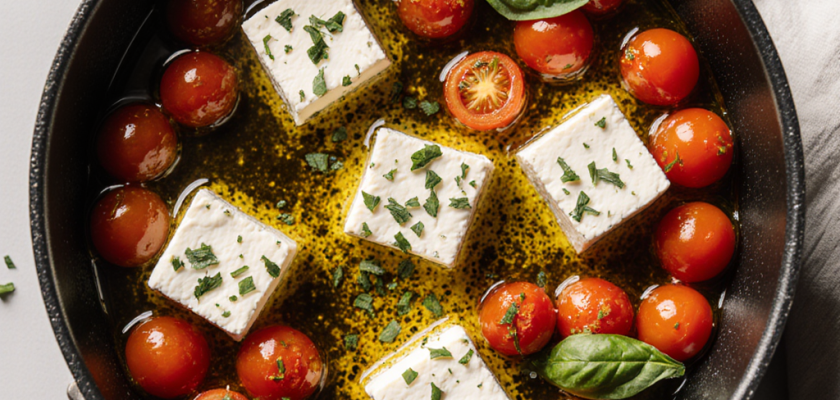 Four-Ingredient Poached Feta Bites