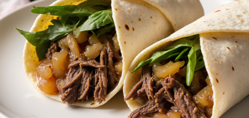 Four-Ingredient Sauerbraten Wraps
