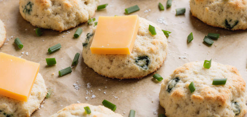 Four-Ingredient Savory British Scones with Cheese and Chives