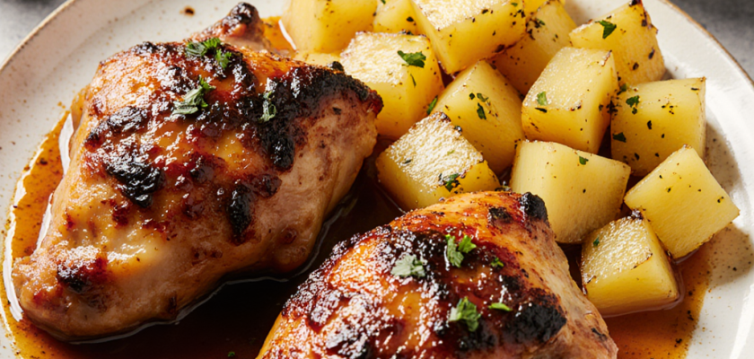 Four-Ingredient Smoked Pineapple Ginger Chicken