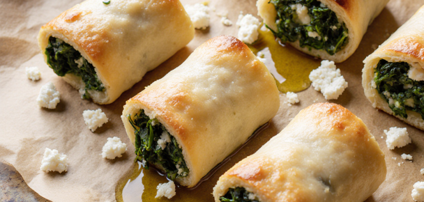 Four-Ingredient Spanakopita Rolls