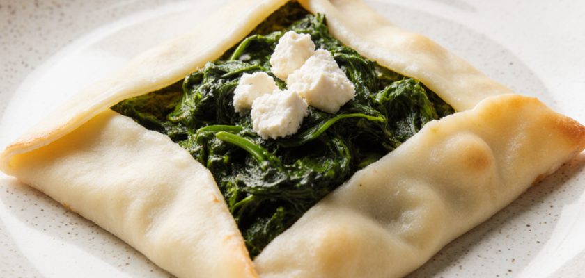 Four-Ingredient Spinach and Feta Fatayer