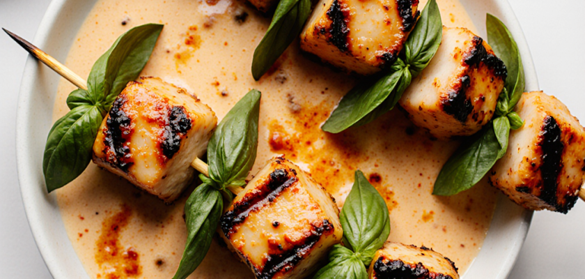 Four-Ingredient Thai Grilled Chicken Skewers