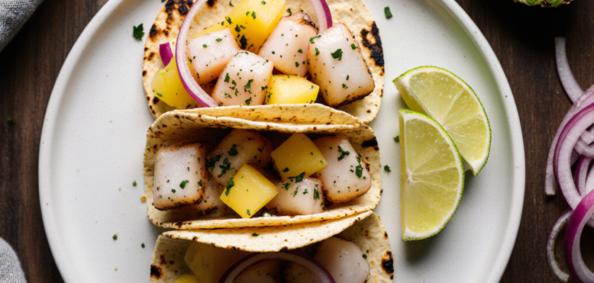 Four-Ingredient Tropical Pickled Fish Tacos