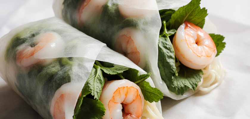 Four-Ingredient Vietnamese Rice Paper Rolls