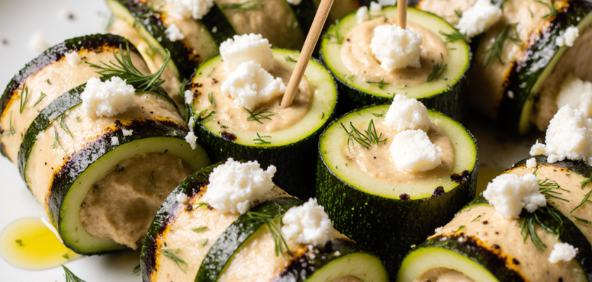 Four-Ingredient Greek Zucchini Roll-Ups