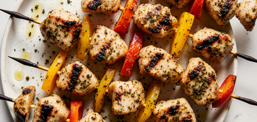 Four-Ingredient Grilled Za'atar Chicken Skewers
