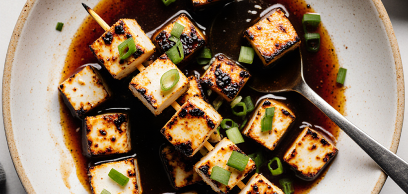Four-Ingredient Korean Grilled Tofu Bites