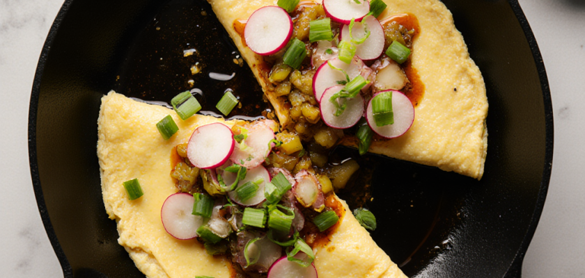 Four-Ingredient Korean Pickled Vegetable Omelette