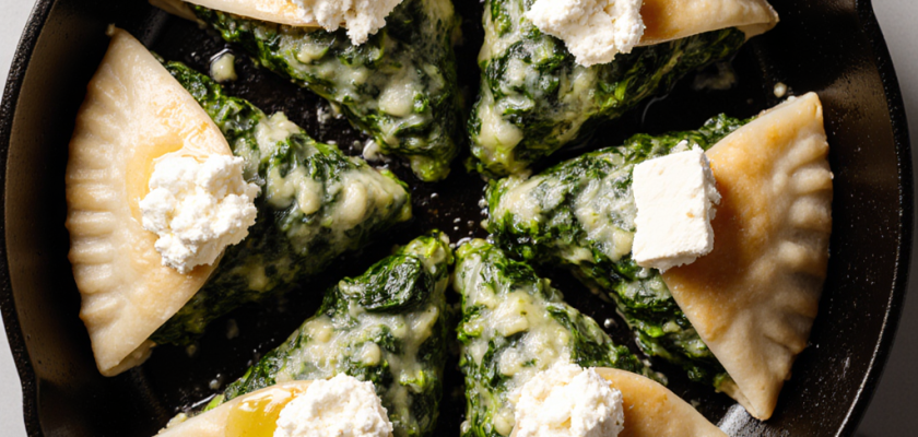 Four-Ingredient Lebanese Feta and Spinach Bourekas