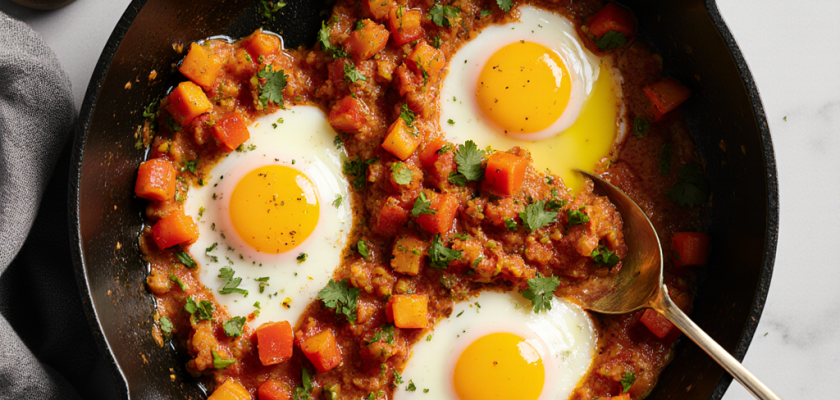 Four-Ingredient Menemen Crostini