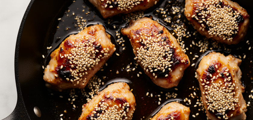 Four-Ingredient Sesame Ginger Chicken Bites