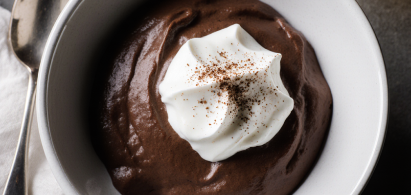 Four-Ingredient Smoked Cardamom Chocolate Mousse