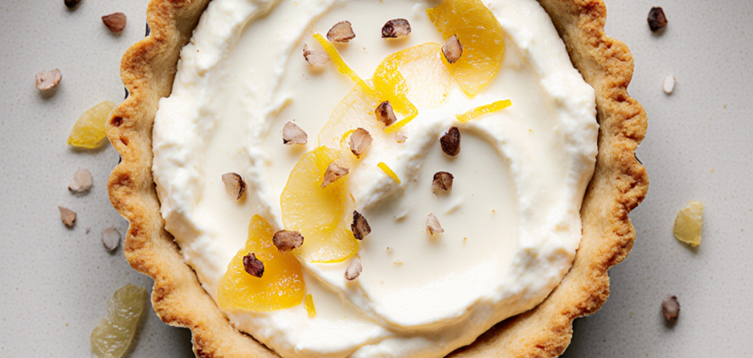 Four-Ingredient Smoky Citrus Ricotta Tart