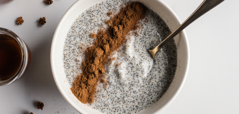 Four-Ingredient Spiced Chai Pudding