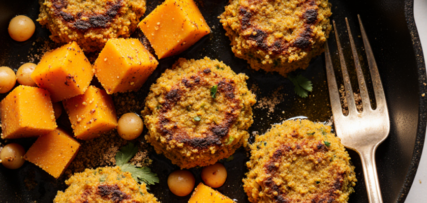 Four-Ingredient Spiced Chickpea Patties