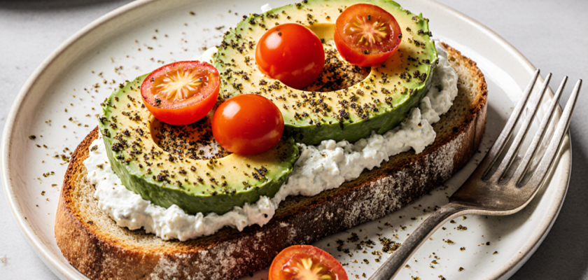 Four-Ingredient Spiced Labneh Avocado Toast