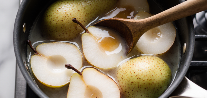 Four-Ingredient Thai Coconut Poached Pears