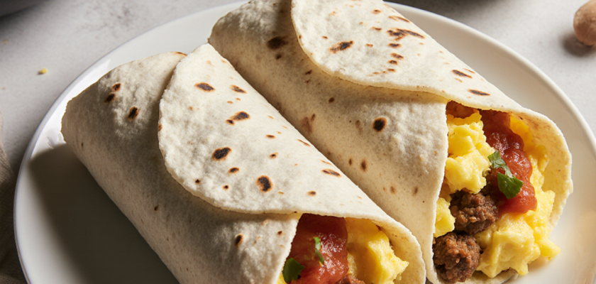 Four-Ingredient Breakfast Burritos