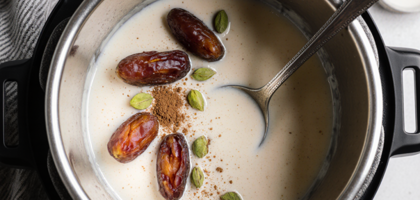 Four-Ingredient Cardamom Date Pudding