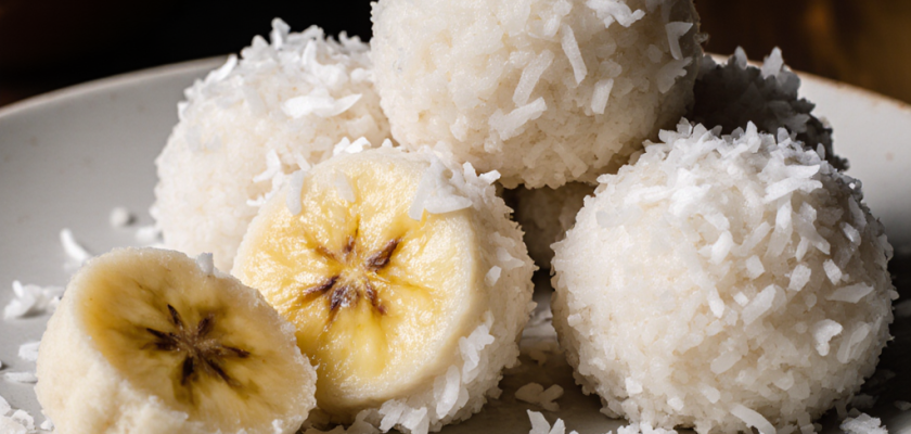 Four-Ingredient Coconut Sticky Rice Balls