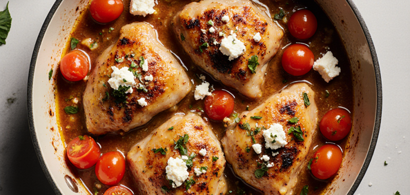Four-Ingredient Greek Chicken Sauté