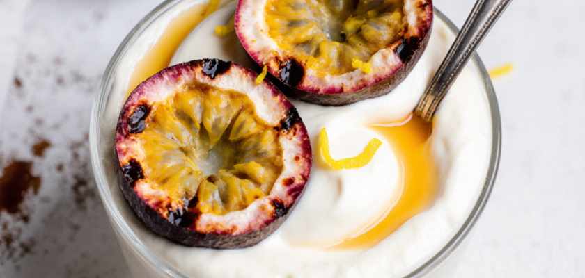 Four-Ingredient Grilled Passion Fruit Mousse