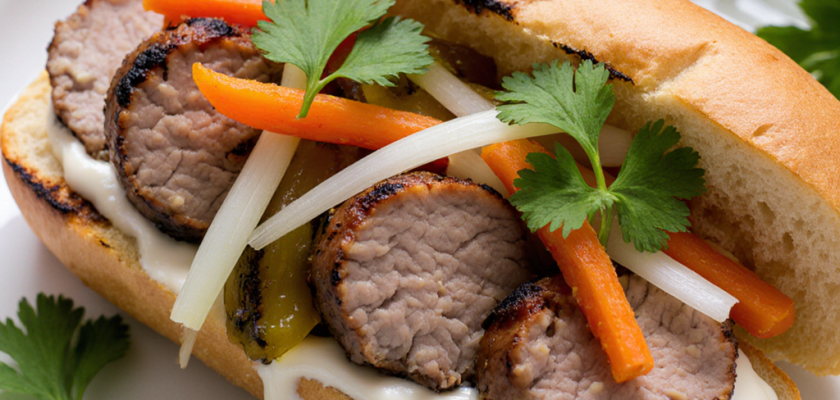 Four-Ingredient Grilled Vietnamese Pork Banh Mi