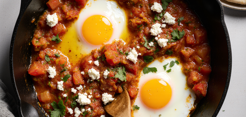 Four-Ingredient Menemen-Stuffed Flatbreads