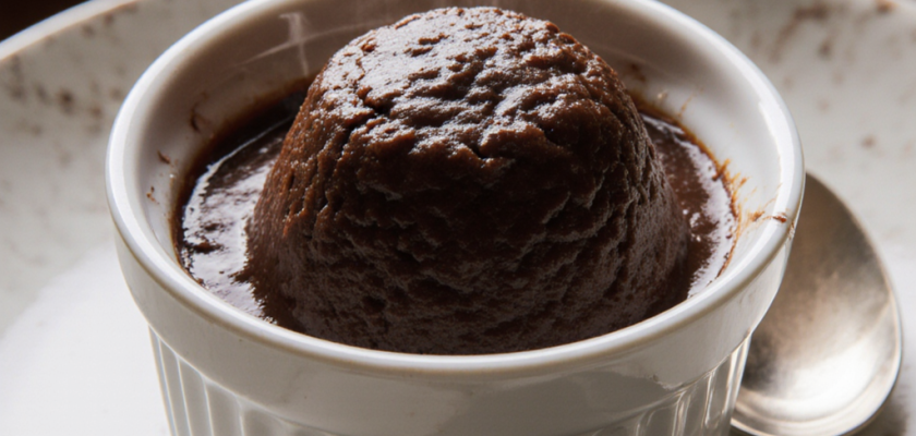 Four-Ingredient Mexican Chocolate Steamed Pudding