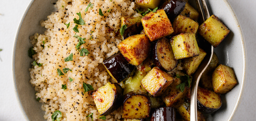 Four-Ingredient Roasted Pisto with Quinoa