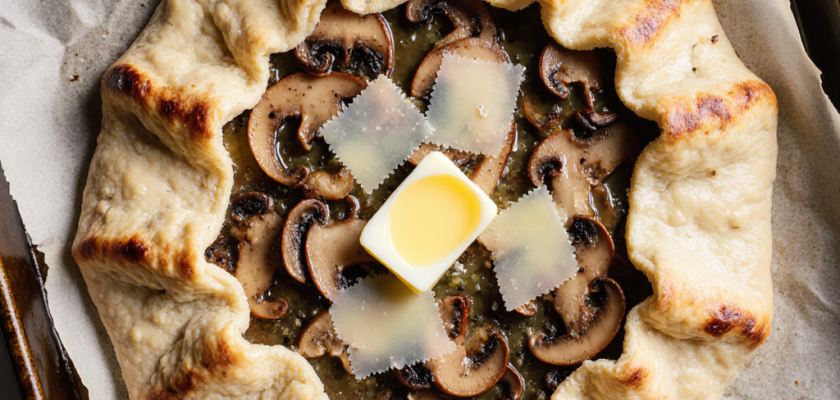 Four-Ingredient Savory Mushroom Galette
