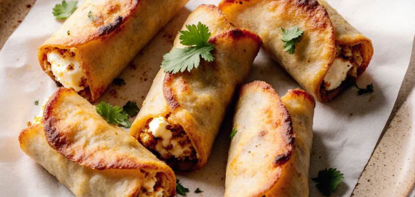 Four-Ingredient Spiced Paneer Parcels