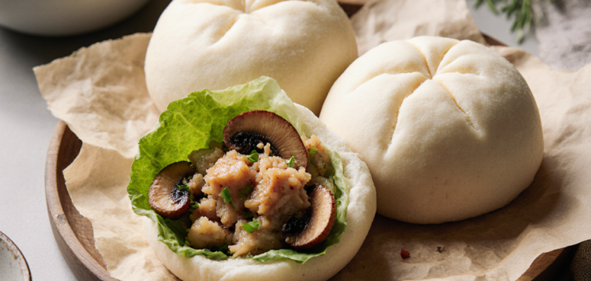 Four-Ingredient Steamed Lemongrass Chicken Buns